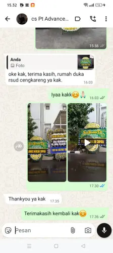 Testimonial Papan Bunga Pernikahan gurudug