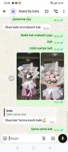 Testimonial Buket Bunga gurudug