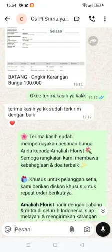 Testimonial Papan Bunga gurudug