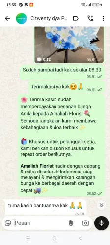 Testimonial Standing Flower gurudug