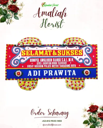 Karangan Bunga Ucapan Selamat gurudug